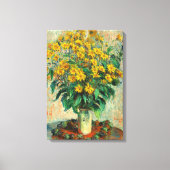 Claude Monet - Blume zu Jerusalem Artichoke Leinwanddruck (Vorderseite)
