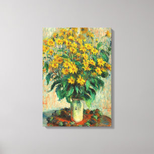 Claude Monet - Blume zu Jerusalem Artichoke Leinwanddruck