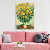 Claude Monet - Blume zu Jerusalem Artichoke Leinwanddruck (Insitu (Wohnzimmer))