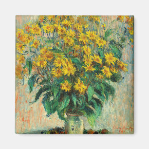 Claude Monet - Blume zu Jerusalem Artichoke Magnet