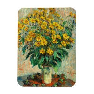 Claude Monet - Blume zu Jerusalem Artichoke Magnet