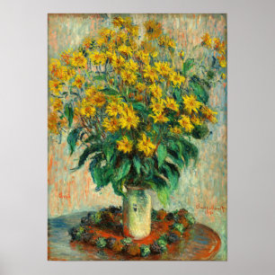 Claude Monet - Blume zu Jerusalem Artichoke Poster