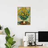 Claude Monet - Blume zu Jerusalem Artichoke Poster (Heimbüro)