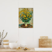 Claude Monet - Blume zu Jerusalem Artichoke Poster (Küche)
