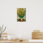 Claude Monet - Blume zu Jerusalem Artichoke Poster (Küche)