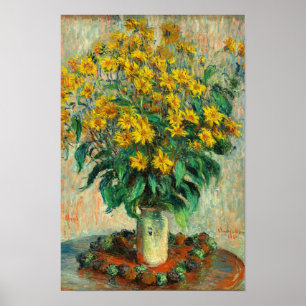 Claude Monet - Blume zu Jerusalem Artichoke Poster
