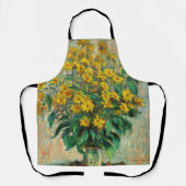 Claude Monet - Blume zu Jerusalem Artichoke Schürze (Vorderseite)