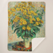 Claude Monet - Blume zu Jerusalem Artichoke Sherpadecke (Vorderseite)