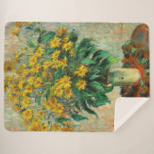 Claude Monet - Blume zu Jerusalem Artichoke Sherpadecke (Vorderseite (Horizontal))