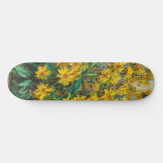 Claude Monet - Blume zu Jerusalem Artichoke Skateboard (Horizontal)