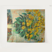 Claude Monet - Blume zu Jerusalem Artichoke Wandteppich (Vorderseite (Horizontal))