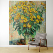 Claude Monet - Blume zu Jerusalem Artichoke Wandteppich (Beispiel)