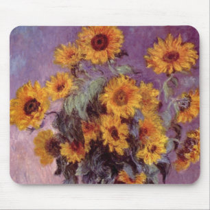 Claude Monet - Blumenstrauß der Sonnenblumen Mousepad