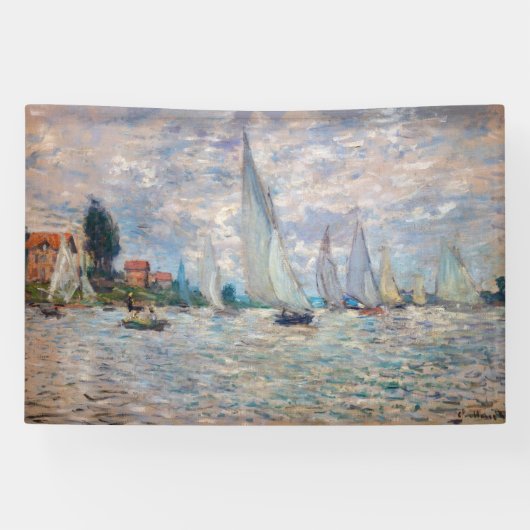 Claude Monet - Boats Regatta bei Argenteuil Banner (Horizontal)