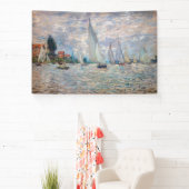 Claude Monet - Boats Regatta bei Argenteuil Banner (InSitu)