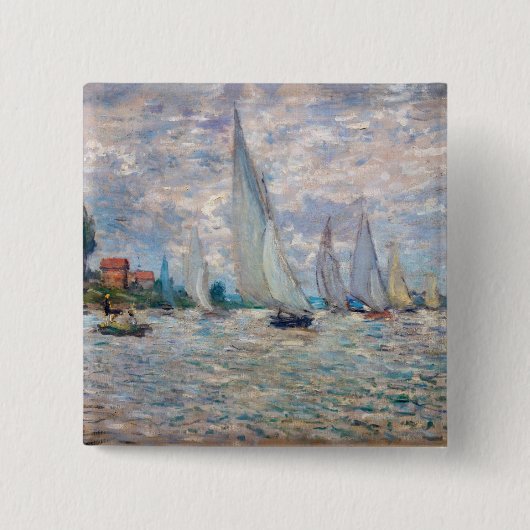 Claude Monet - Boats Regatta bei Argenteuil Button (Vorderseite)