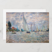 Claude Monet - Boats Regatta bei Argenteuil Dankeskarte (Vorne/Hinten)