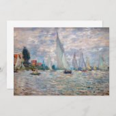 Claude Monet - Boats Regatta bei Argenteuil Einladung (Vorne/Hinten)