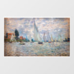 Claude Monet - Boats Regatta bei Argenteuil Fensteraufkleber<br><div class="desc">Die Regatta der Boote in Argenteuil / Regate a Argenteuil - Claude Monet,  Oil on Leinwand,  1874</div>