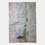 Claude Monet - Boats Regatta bei Argenteuil Geschirrtuch (Vertikal)