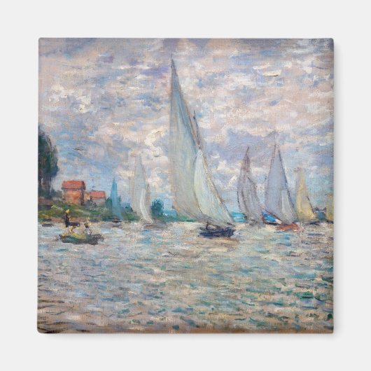 Claude Monet - Boats Regatta bei Argenteuil Magnet (Vorne)