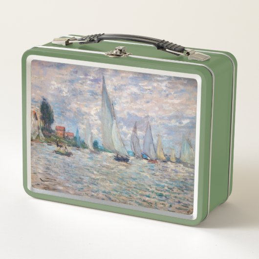 Claude Monet - Boats Regatta bei Argenteuil Metall Brotdose (Vorderseite)