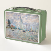 Claude Monet - Boats Regatta bei Argenteuil Metall Brotdose (Rückseite)