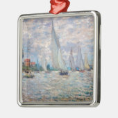 Claude Monet - Boats Regatta bei Argenteuil Ornament Aus Metall (Links)