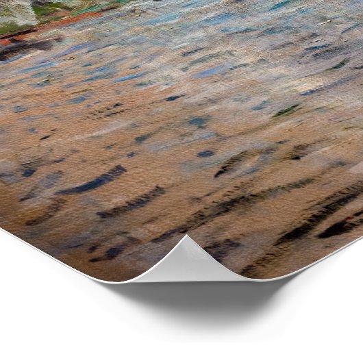 Claude Monet - Boats Regatta bei Argenteuil Poster (Ecke)