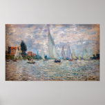 Claude Monet - Boats Regatta bei Argenteuil Poster<br><div class="desc">Die Regatta der Boote in Argenteuil / Regate a Argenteuil - Claude Monet,  Oil on Leinwand,  1874</div>