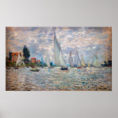 Claude Monet - Boats Regatta bei Argenteuil Poster (Vorne)