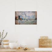 Claude Monet - Boats Regatta bei Argenteuil Poster (Küche)