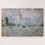 Claude Monet - Boats Regatta bei Argenteuil Puzzle<br><div class="desc">Die Regatta der Boote in Argenteuil / Regate a Argenteuil - Claude Monet,  Oil on Leinwand,  1874</div>