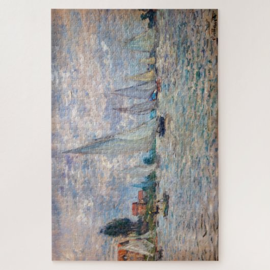 Claude Monet - Boats Regatta bei Argenteuil Puzzle (Vertikal)