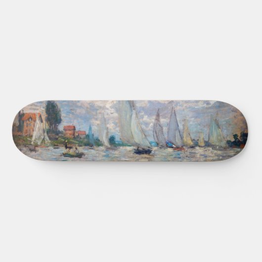 Claude Monet - Boats Regatta bei Argenteuil Skateboard (Horizontal)