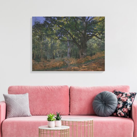Claude Monet | Bodmer Eiche, Fontainebleau Fores Leinwanddruck (Insitu (Wohnzimmer))