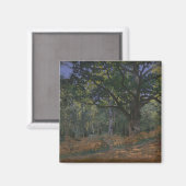 Claude Monet | Bodmer Eiche, Fontainebleau Fores Magnet (Vorderseite/Rückseite)
