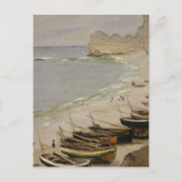 Claude Monet - Boot am Strand bei Etretat
