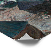 Claude Monet - Boote am Strand bei Etretat Poster (Ecke)