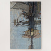 Claude Monet Boote im Hafen von Honfleur Puzzle (Vertikal)
