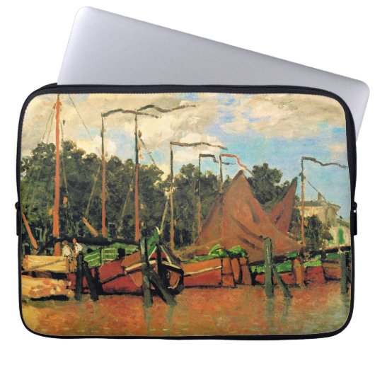 Claude Monet, Boote in Zaandam, Laptopschutzhülle (Vorderseite)