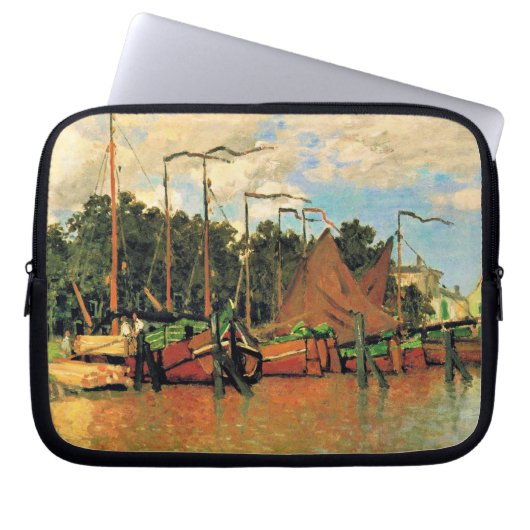 Claude Monet, Boote in Zaandam, Laptopschutzhülle (Vorderseite)