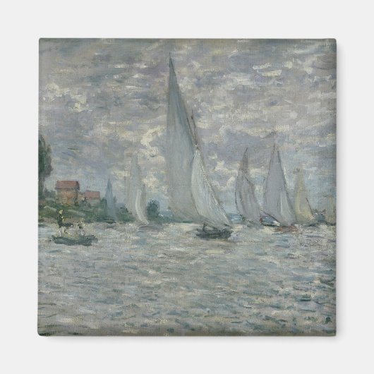 Claude Monet | Boote oder Regatta in Argenteuil Magnet (Vorne)