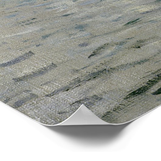 Claude Monet | Boote oder Regatta in Argenteuil Poster (Ecke)