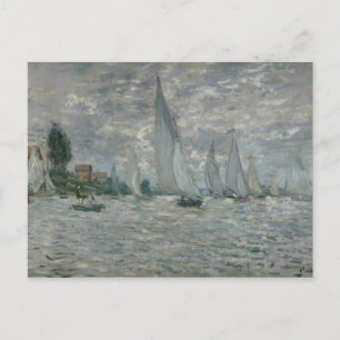 Claude Monet   Boote oder Regatta in Argenteuil Postkarte