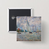 Claude Monet - Boote Regatta in Argenteuil Button (Vorne & Hinten)