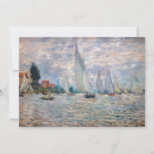Claude Monet - Boote Regatta in Argenteuil Einladung
