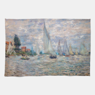 Claude Monet - Boote Regatta in Argenteuil Geschirrtuch