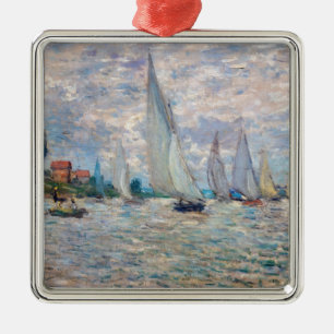Claude Monet - Boote Regatta in Argenteuil Ornament Aus Metall
