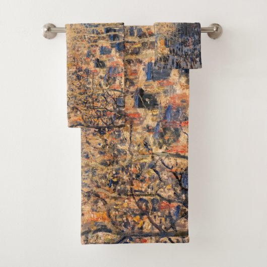 Claude Monet - Boulevard des Capucines in Paris Badhandtuch Set (Insitu)